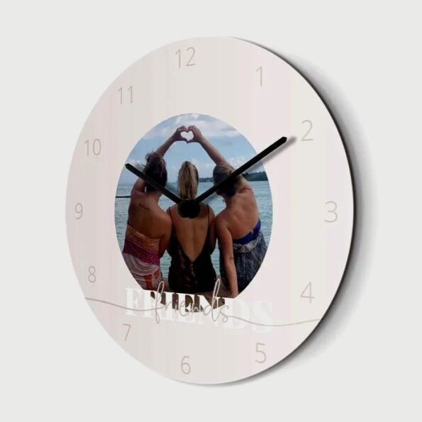 Custom wall clock with photo