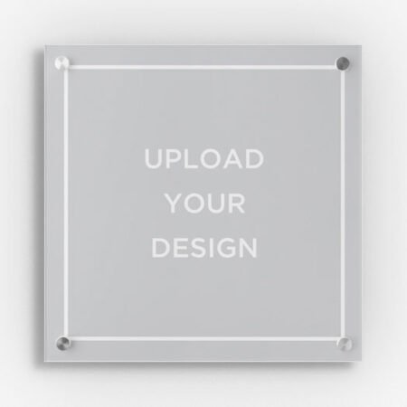 Square acrylic photo frame - Upload you own photo