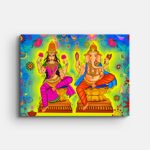 goddess-lakshmi-and-lord-ganesha-painting