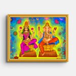 goddess-lakshmi-and-lord-ganesha-painting