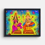 goddess-lakshmi-and-lord-ganesha-painting